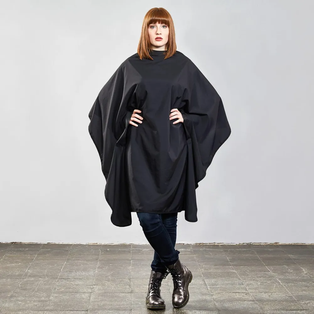 Trend-Design Frisierumhänge|Umhänge & Hauben|NANO Air Uni Schneideumhang mit Druckverschluss Schwarz