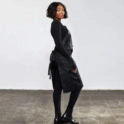 NANO Färbeschürze Schwarz Safari Look-Trend-Design Best