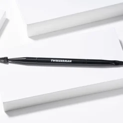 Tweezerman Pinsel|Bürste^abgeschrägter Augenbrauenpinsel & Bürste