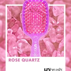Detangling Hair Brush Rose Quartz-UNbrush