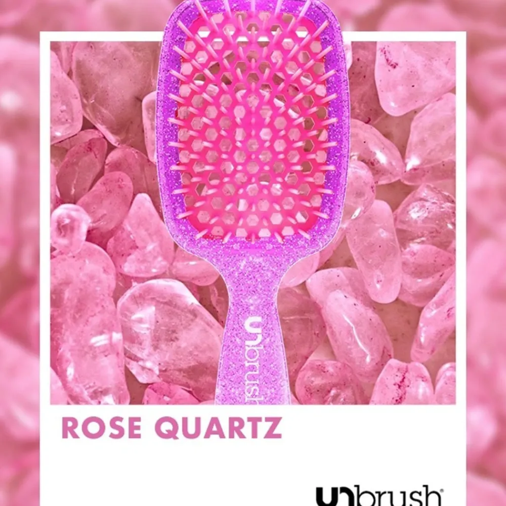 Detangling Hair Brush Rose Quartz-UNbrush