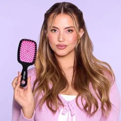Detangling Hair Brush Schwarz/Rosa-UNbrush