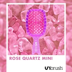 UNbrush Bürste^Detangling Hair Brush Mini Rose Quartz