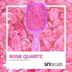 UNbrush Bürste|Glitter Duo Set Rosenquarz Rosa