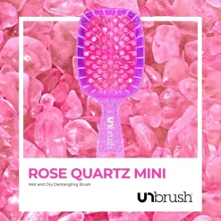 UNbrush Bürste|Glitter Duo Set Rosenquarz Rosa