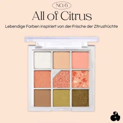 Unleashia Lidschatten|Glitterpedia Eye Palette N°6 Citrus