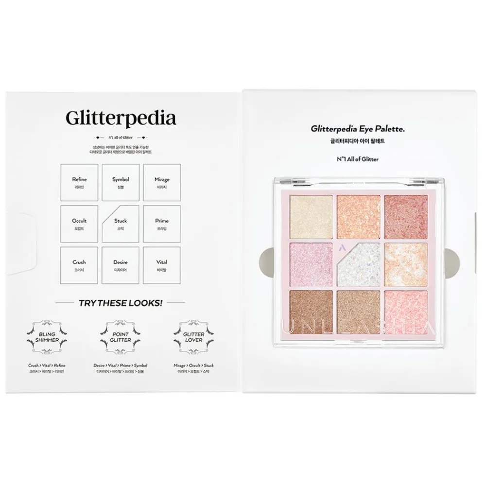 Glitterpedia Eye Palette N°1 All of Glit 6,2 g-Unleashia Clearance