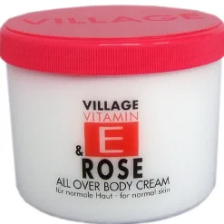 VILLAGE COSMETICS Körper|Village Vitamin E & Rose Bodycream 500 ml