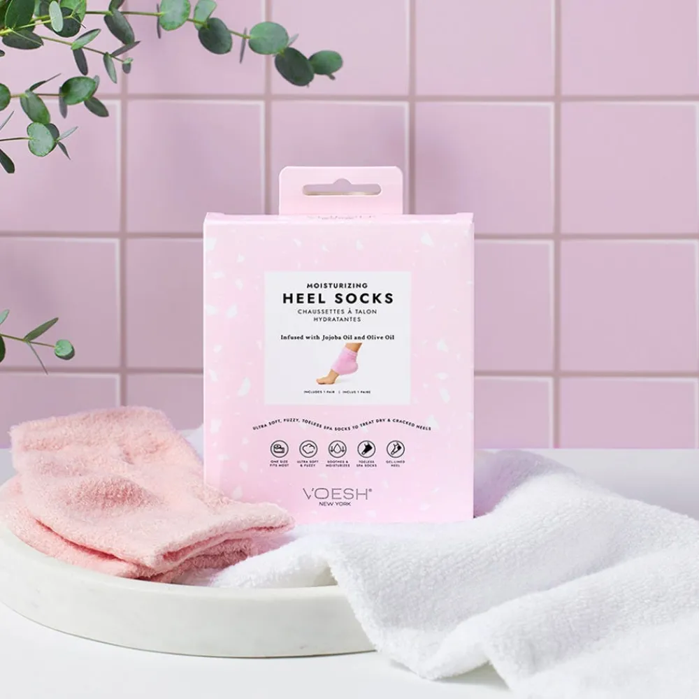 VOESH Hand & Fuß|Moisturizing Heel Socks - Pink