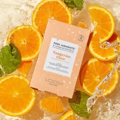 VOESH Nagelfeilen|Hagel Nature^Pedi Moments - Tangerine Glow