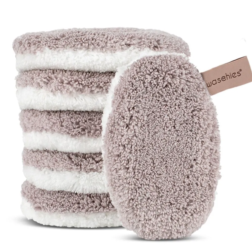 Abschmink- und Reinigungspads Taupe 6er Set-Waschies New