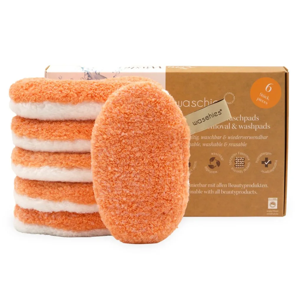 Waschies Hagel Nature|Gesicht^Abschminkpads & Waschpads Apricot 6er