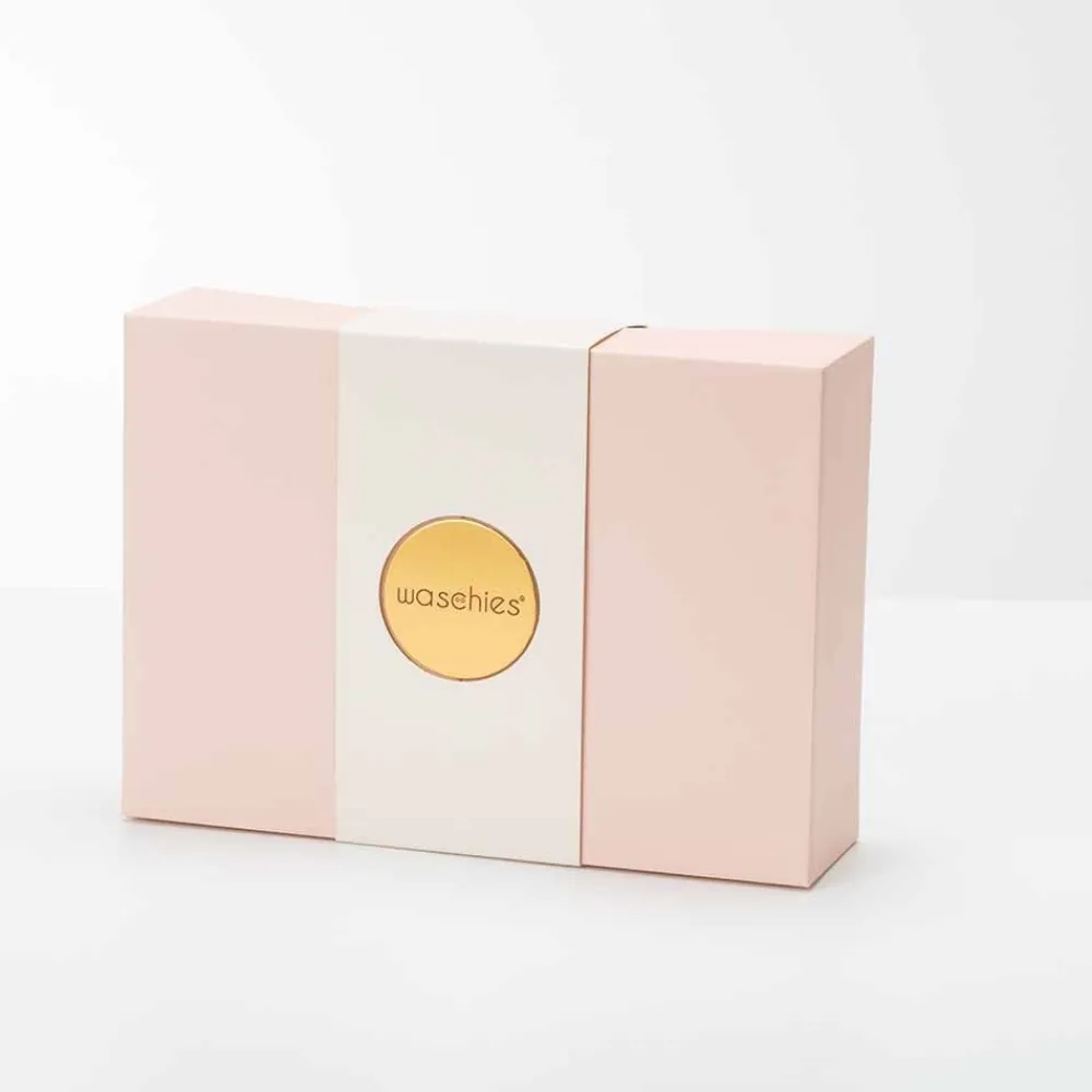 Waschies Hagel Nature|Gesicht^Light Caramel Edition Box M Geschenkset