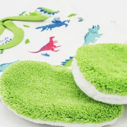 Waschies Hagel Nature|Gesicht|Waschpads für Babys und Kinder 2er Grün