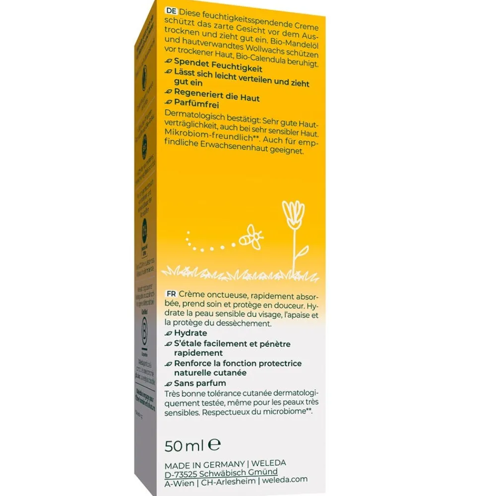 Weleda Hagel Nature|Gesicht^Calendula Gesichtscreme Parfümfrei 50 ml