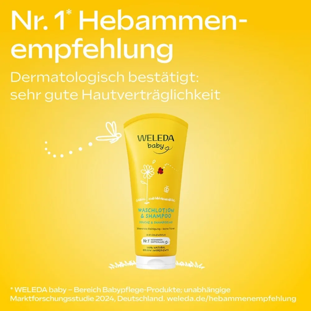 Weleda Hagel Nature|Körper|Calendula Waschlotion & Shampoo 200 ml