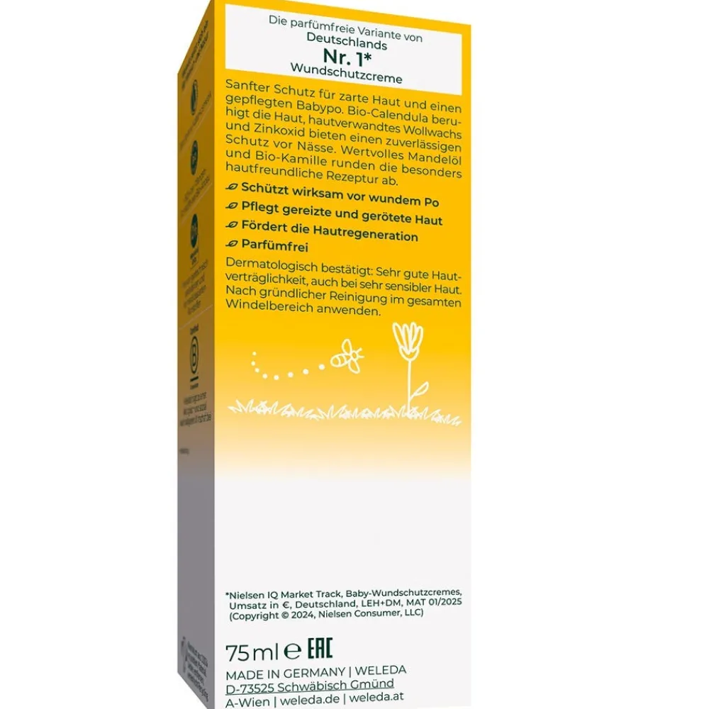 Weleda Hagel Nature|Gesicht|Calendula Wundschutzcreme parfümfrei 75 ml