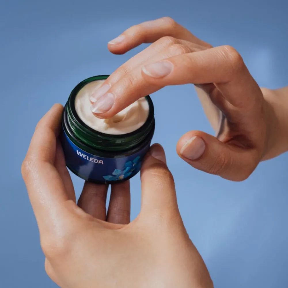 Weleda Hagel Nature|Gesicht^Festigende Nachtpflege Blauer Enzian & Edelweiss 40 ml