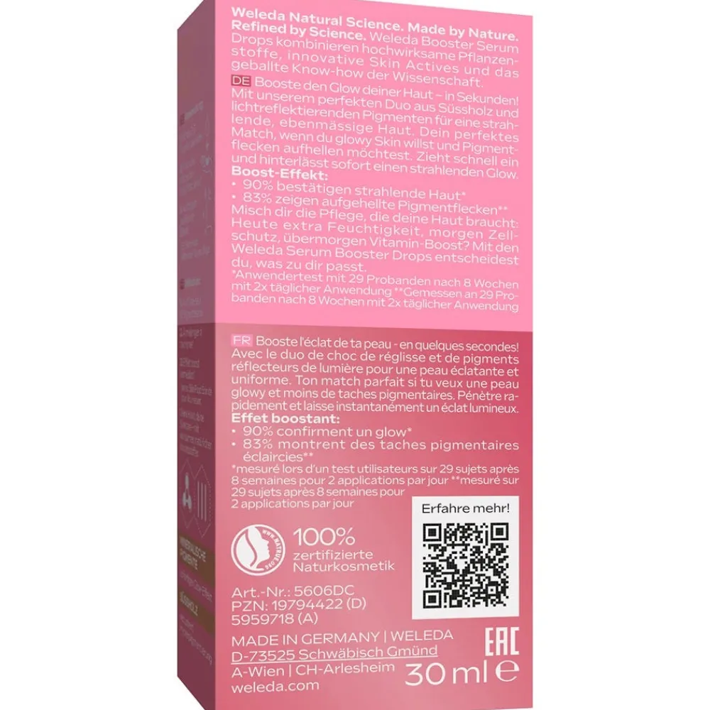 Weleda Hagel Nature|Gesicht|Glow Serum Booster Drops 30 ml
