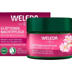 Weleda Hagel Nature|Gesicht|Glättende Nachtpflege Wildrose & Weisser Tee 40 ml