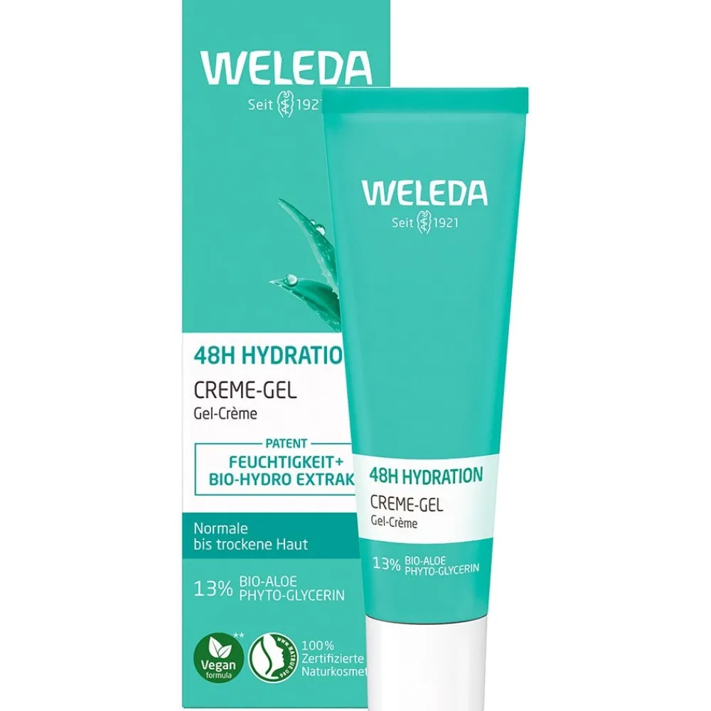 Weleda Hagel Nature|Gesicht|48H Hydration Creme-Gel 30 ml