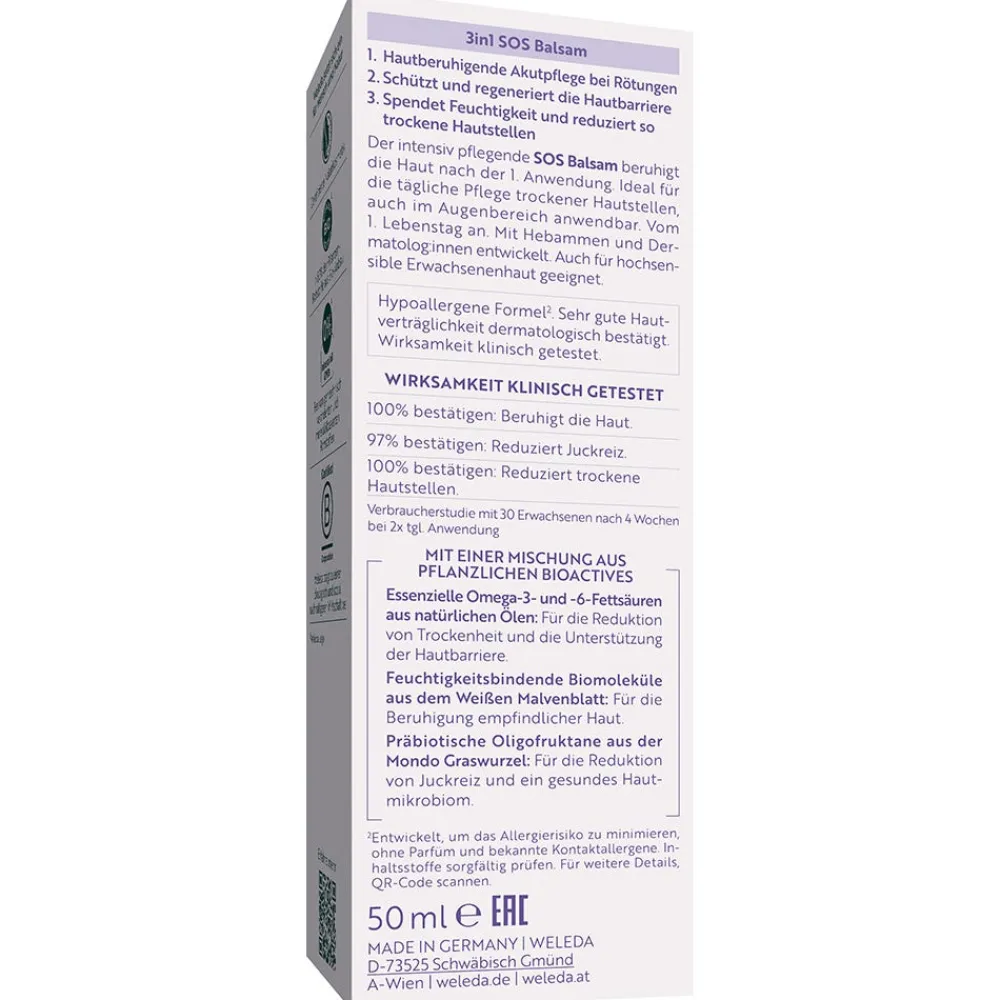 Weleda Hagel Nature|Körper^3in1 Weiße Malve SOS Balsam 50 ml