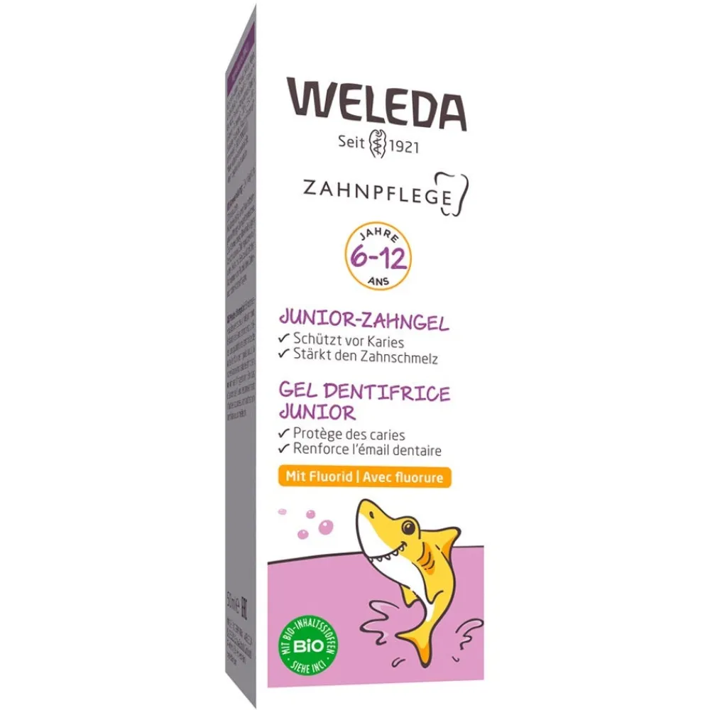 Weleda Zahnpflege|Hagel Nature^Junior-Zahngel mit Fluorid 50 ml