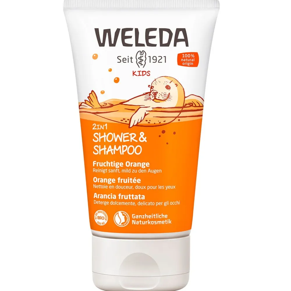 Kids 2in1 Shower & Shampoo Orange 150 ml-Weleda Best