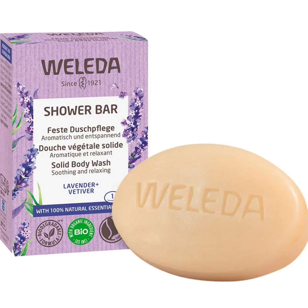 Weleda Hagel Nature|Körper^Shower Bar feste Dusche Lavender + Vetiver 75 g