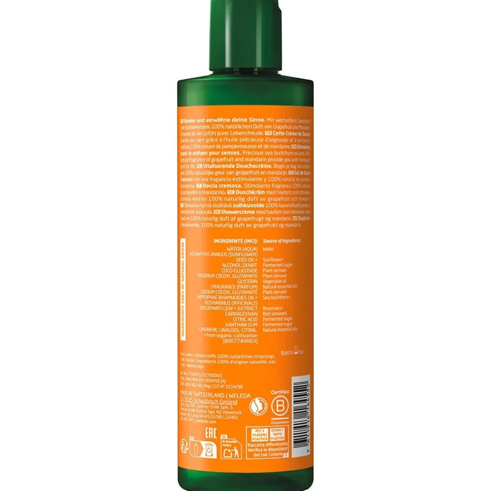 Weleda Hagel Nature|Körper^Vitality Shower Cream Sanddorn 400 ml