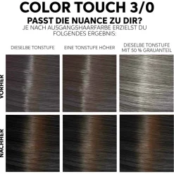 Wella Tönung^Color Touch Fresh-Up-Kit Intensivtönung 3/0 dunkelbraun 130 ml