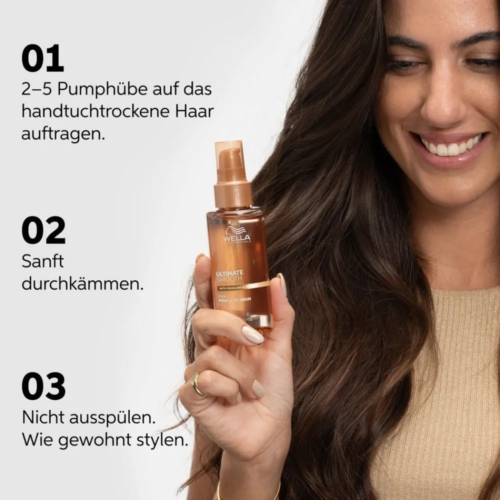 Wella Reisegrößen| Haaröle|Professional Ultimate Smooth Miracle Oil Serum 30 ml