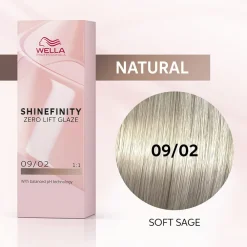 Wella Haarfarbe^Shinefinity Glaze Soft Sage 09/02 Haarfarbe 60 ml