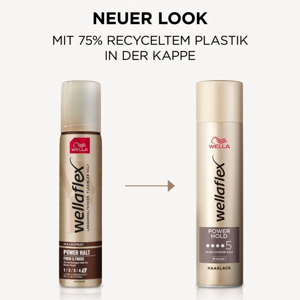 Wellaflex Haarspray & Haarlack|Wella Power Halt Form & Finish Haarlack 75 ml