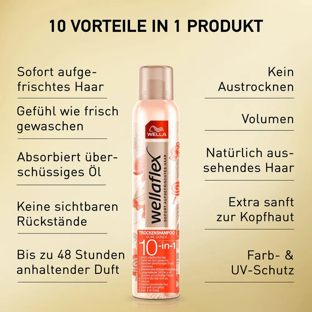 Wella Haarspray & Haarlack| Shampoo|flex Trockenshampoo Süße Sünde 180 ml