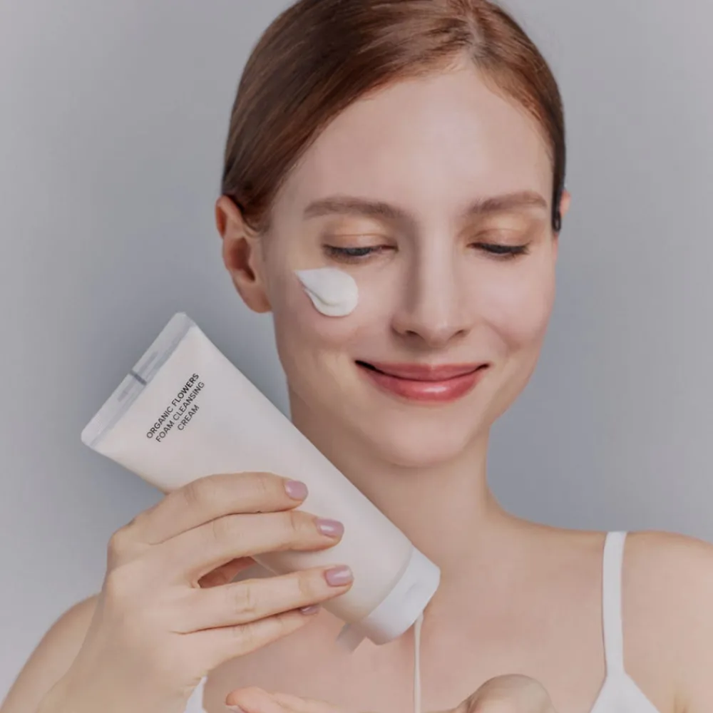 Whamisa Hagel Nature|Gesicht^Organic Flowers Foam Cleansing Cream 150 ml