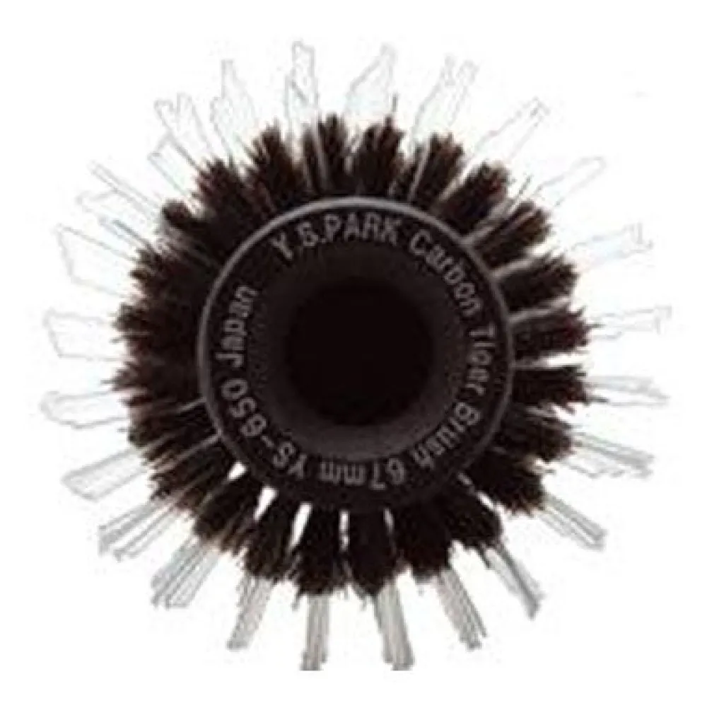 Y.S./Park Kämme & Bürsten|Bürste^Y.S. Park Carbon-Holzbürste Tiger 650 (Ø 67mm)