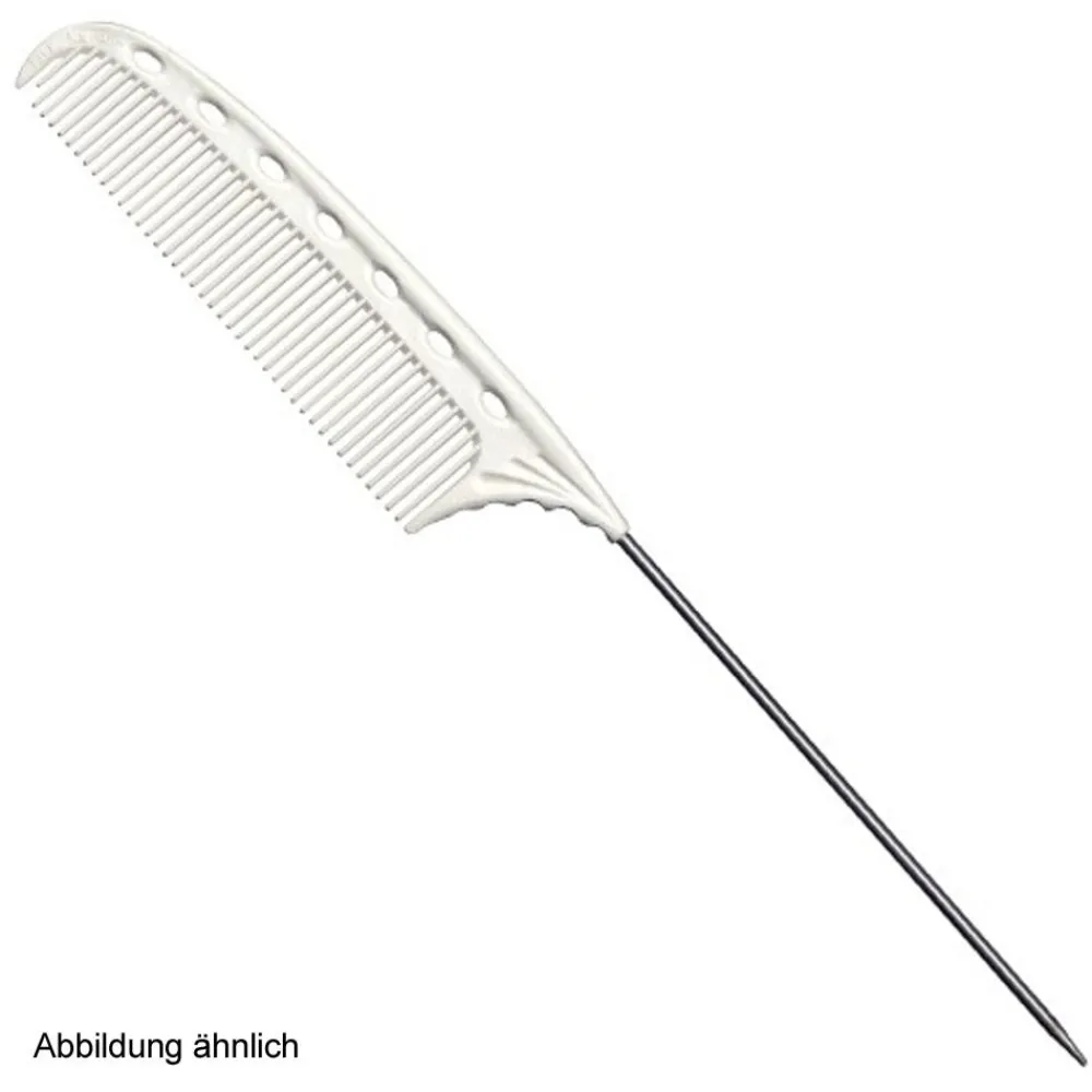 Y.S./Park Kämme & Bürsten|Kämme|Y.S. Park Stielkamm Metallgriff Nr. 102 weiß