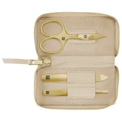 ZWILLING Beauty Hand & Fuß|Zwilling Maniküre Pediküre Set 3 tlg. mit Kombi-Nagelschere beige