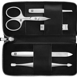 ZWILLING Beauty Hand & Fuß|Zwilling Maniküre Pediküre Set 5tlg. mit Kombi-Nagelschere schwarz