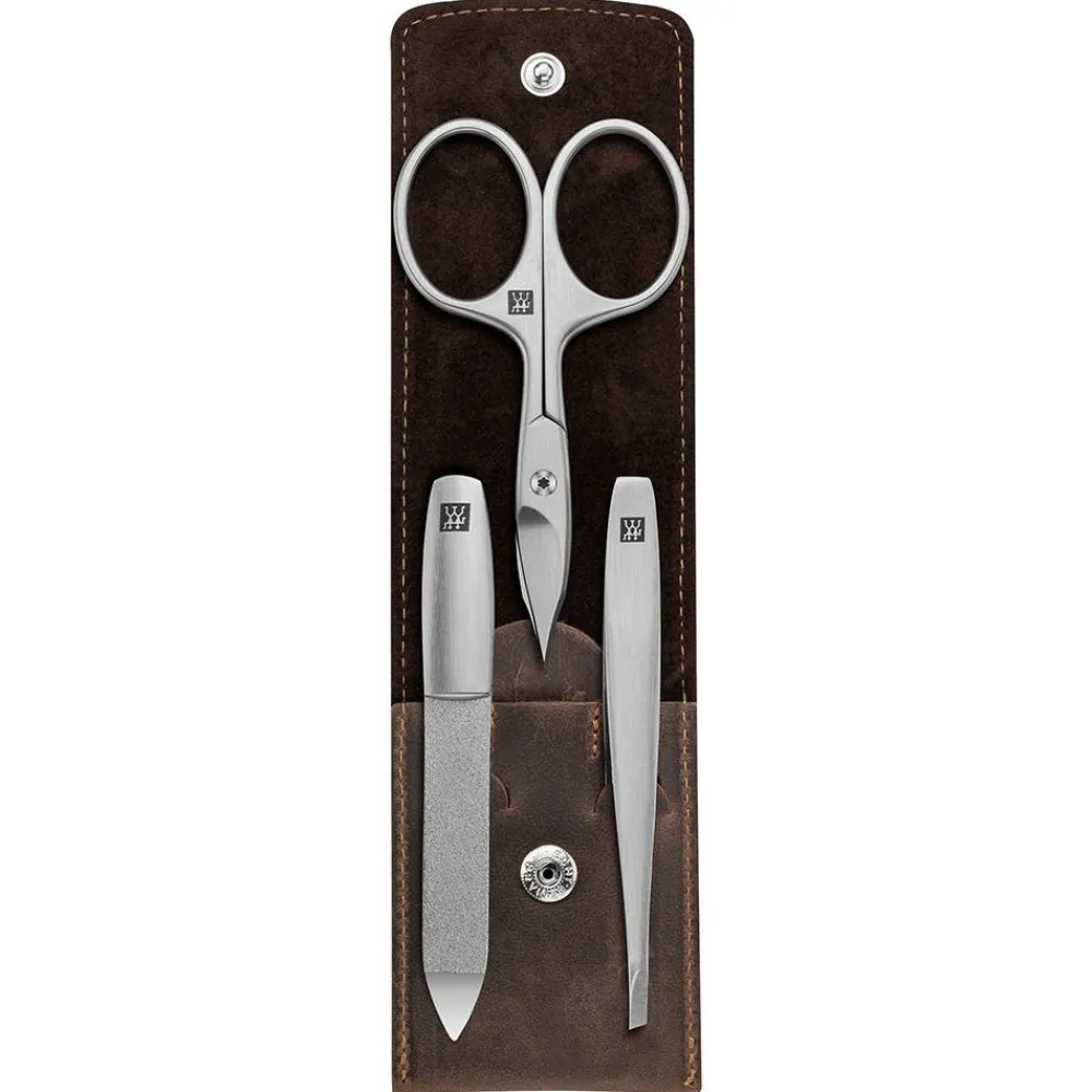 ZWILLING Beauty Nagellack|Zwilling Premium Maniküre Set 3-teilig in Braun